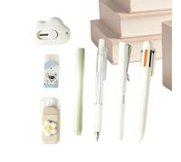 Set De Papeterie Mignon avec Gomme Ruban Correcteur Surligneur Fournitures