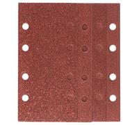 Set de papiers abrasifs pour ponceuse vibrante avec bande auto-agrippante, perforé Bosch Accessories 2607019495 Grain 60, 80, 120