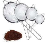 Set de passoires en acier inoxydable, 4 pièces, pour légumes, pâtes, thé