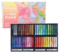 Set de pastels à l'huile, lavables, tendres, couleurs vives, à faire soi-même, pour l'art, la peinture, le mélange, les artistes, les débutants, 48 couleurs