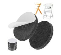 Set de Patins en Feutre pour Chaise Haute, Pack de 8, Compatible avec bebeconfort Timba et Safety 1st Toto Chaise Haute pour Enfant, en Noir, à Coller, Pad de Patin en Feutre Pied de Chaise