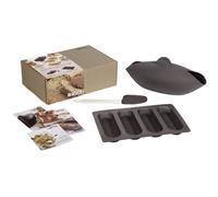 Set de pâtisserie pain et baguette, 3 pcs, marron, Lékué