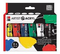 Set de peinture acrylique 'Artist Acryl', 6 x 22 ml