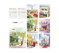 Set de peinture aquarelle pour adultes 12 couleurs, carnet avec pinceau