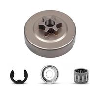 Set de pignons de chaîne 3/8" 6 dents compatible pour tronçonneuse Stihl 017 018 021 023 025 MS170 MS180 MS210 MS230 MS250 MS 170 180 210 230 250 Remplace 1123 640 2005 avec clip à ressort + rondelle