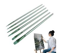 Set De Pinceaux 6 Pièces, Dessin, Outils d'art, Acrylique, Huile, Gouache, | Ensemble de Pinceaux pour Peinture Acrylique Pour Acrylique, Huile, Encre, Roche, Pour Amateurs, Passionnés, Pape