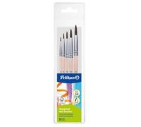 Set de pinceaux à poils fins, 5 pièces