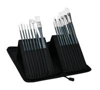 Set de pinceaux peinture Amsterdam, 17pcs, noir