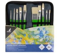 Set de pinceaux pour peinture à l'huile, 10 pièces