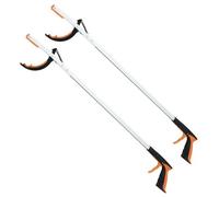 Set de pinces à déchets - Pince à ramasser les déchets, 88 cm - Fabriquée en plastique léger - Lot de 2 - Supporte jusqu'à 5 kg - Idéale pour la maison et le jardin