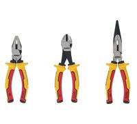 Set professionnel pour électriciens : 3 pinces VDE isolées DeWalt DWHT82811-0
