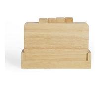 LIVOO - Set de planches à découper MES142 - hévéa, 4 planches, 26 x 18 cm