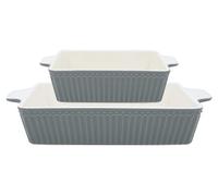 Set de plats à four en céramique Alice Stone Grey small