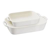 Staub Plat à four 3 pièces Blanc ivoire