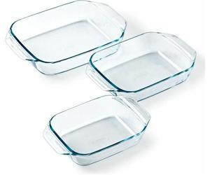 Set de plats à gratin pour le four Pyrex Transparent 3 pièces