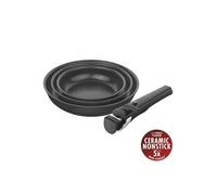 ZWILLING Unlock 4-pcs, Set de poêles, Noir mat