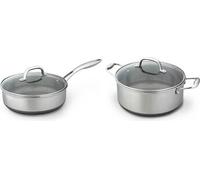 SET DE POÊLES Westinghouse - Black Signature - Casserole 24cm - Sauteuse 24cm - Induction Argent G