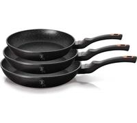 Set de poêles en granit Berlinger Haus BH-6158 Noir 3 pièces