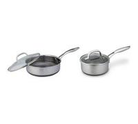 Set de poêles signature noire Westinghouse - Poêle 24cm - Casserole 20cm - Induction Argent G