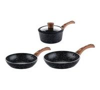 SET DE POÊLES Westinghouse - Poêle à frire 28 CM - 30 CM + Casserole 18 CM - Induction - Édition spéciale Noir G
