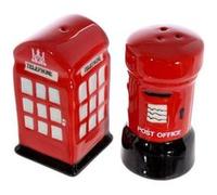 Set de Poivrière et salière Céramique London Boîte aux Lettres et Tel G