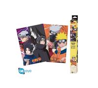 Set de Posters - GB EYE - NARUTO - Chibi 52x38 cm - Ninjas Konoha - Décoration murale