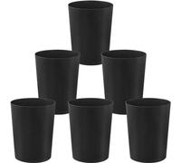 Set de poubelles - Poubelles pour la maison - 6 pièces - Noir - 7,2L