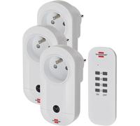 Set de prises télécommandées Confort-Line - 3 prises - Portée 25m - Blanc Blanc G