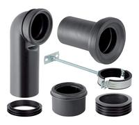 Set de raccordement Geberit Monolith pour WC au sol, noir, 131.082.16.1