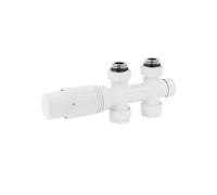 Set de Raccordement Thermostatique Blanc Multiblock Forme de Passage avec Tête