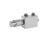 Set de Raccordement Thermostatique Chromé Multiblock Universel Forme d'Angle