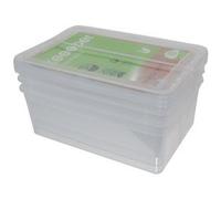 Set de rangement 'bea', 3x 18 litres, PP, couvercle