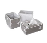 Set De Rangement Pour Couches Et Lingettes - Roba - Little Stars - Gris - Mixte - 23x13x8cm - 20x12x13,5cm Gris