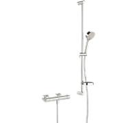 set de rénovation Hansa Hansaprisma 48080131 chromé , en saillie, thermostatique de douche avec barre