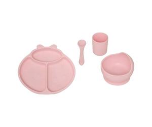 Set de repas Yumi 4 pièces coccinelle silicone - Atmosphera Créateur d'intérieur