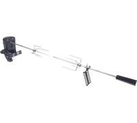Set de rôtissoire électrique pour BBQ, tournebroche automatique, pour l'extérieur/le camping, rouge