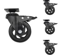 Set de roulettes de rechange Premium pour les barbecues à gaz Weber - convient aux séries Spirit 200 et 300 de Weber