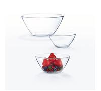 Set de saladier et coupelles - LUMINARC - Cosmos - Verre trempé - 5 pièces - Blanc