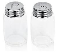 Set de salière/Poivrière en Acier au nickel chrome H 70 mm Ø 40 mm Was Germany 14 G