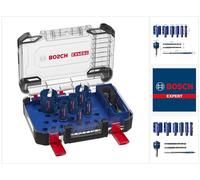 Set de scies cloches Bosch Expert Construction Material 10 pièces 20 / 25 / 32 / 38 / 51 / 64 x 60 mm ( 2608900490 ) Carbide Technology pour perceuses à rotation et à percussion