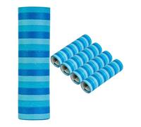 Set de serpentins pour la décoration, design Bleu, en papier, 5 rouleaux à 18 coupures de 7 mm de large et 3 m de long, décoration de fête pour Anniversaire, carnaval, nouvel an, guirlande de papier