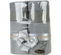 Set de serviettes 2pcs T/0335 Milan 2 acier set cadeau Eurofirany