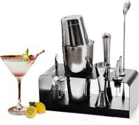 Set de shaker à cocktail 8 pièces - Kit de mixologie pour barman