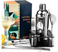 Set de shaker à cocktail en verre, 6 pièces