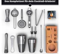 Set de shakers à cocktail - Ensemble de mixage haut de gamme, 13 pièces