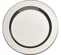 Set de sous-Verres APS (6 pièces) en Acier Inoxydable Poli de Haute qualité, Ø 12 cm, Design Lourd, Bord roulé, sous-Verres en Verre hautement polis, Ronds.