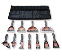 Set de spatules ergonomiques en acier inoxydable pour une application facile du mastic et du plâtre