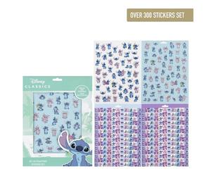 Set de Stickers - Angel & Stitch - 300 pièces - Licence officielle - 25 x 18 cm