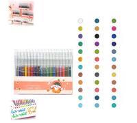 Set de Stylos Gel Pailletés Rétractables, Stylos Pailletés Éclatants (Couleur 36)