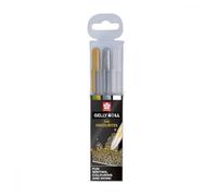 Stylo roller encre gel Gelly Roll 'Or-Argent-Blanc'